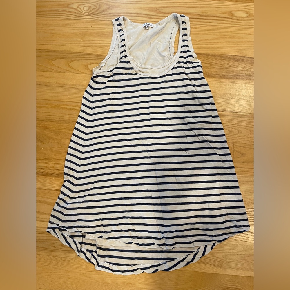 Splendid blue and white striped mini dress